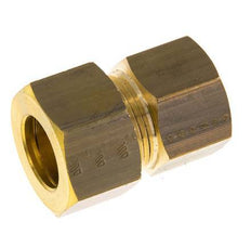 G 3/8'' x 16mm Brass Straight Compression Fitting 76 Bar DIN EN 1254-2