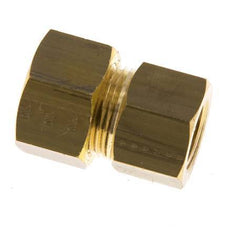 G 3/8'' x 16mm Brass Straight Compression Fitting 76 Bar DIN EN 1254-2