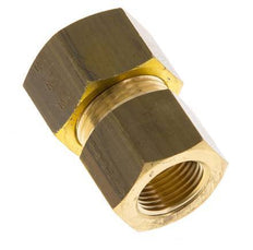 G 3/8'' x 16mm Brass Straight Compression Fitting 76 Bar DIN EN 1254-2