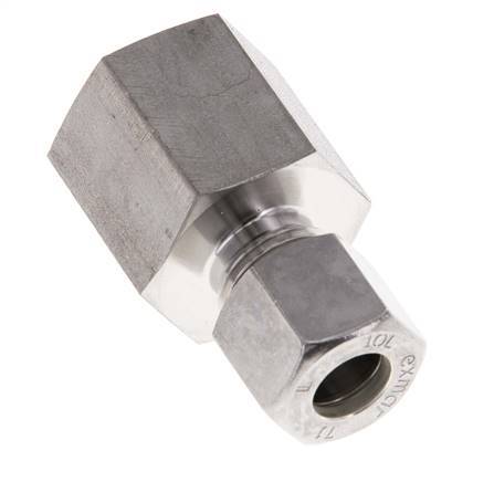 G 1/2'' x 10L Stainless steel Straight Compression Fitting 315 Bar DIN 2353