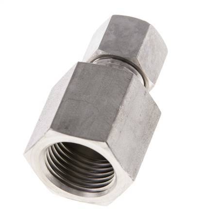 G 1/2'' x 10L Stainless steel Straight Compression Fitting 315 Bar DIN 2353