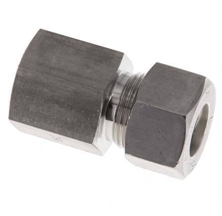 G 1/2'' x 15L Stainless steel Straight Compression Fitting 315 Bar DIN 2353