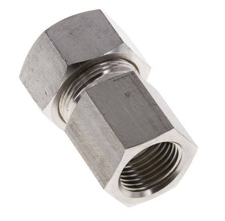 G 1/2'' x 18L Stainless steel Straight Compression Fitting 315 Bar DIN 2353