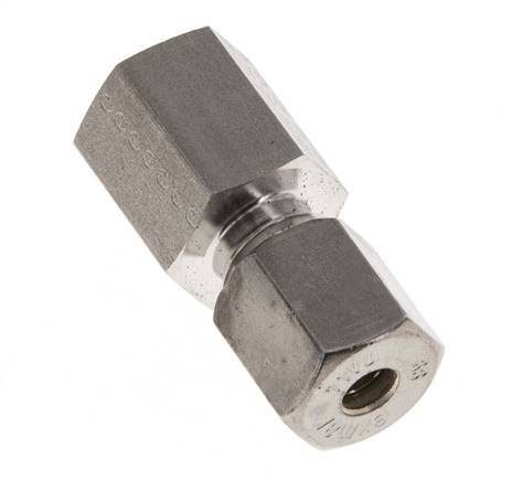 G 1/4'' x 6S Stainless steel Straight Compression Fitting 630 Bar DIN 2353
