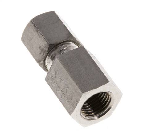 G 1/4'' x 6S Stainless steel Straight Compression Fitting 630 Bar DIN 2353