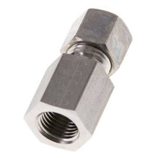 G 1/4'' x 8L Stainless steel Straight Compression Fitting 315 Bar DIN 2353