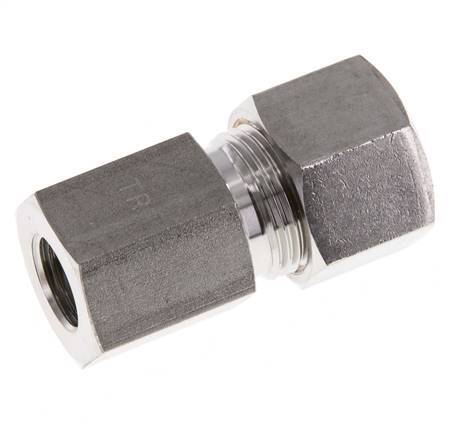 G 1/4'' x 12S Stainless steel Straight Compression Fitting 630 Bar DIN 2353