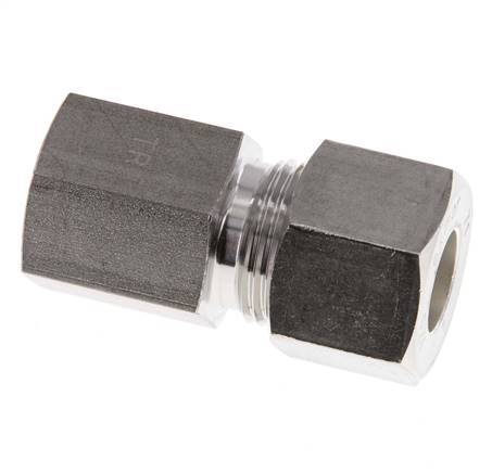 G 1/4'' x 12S Stainless steel Straight Compression Fitting 630 Bar DIN 2353