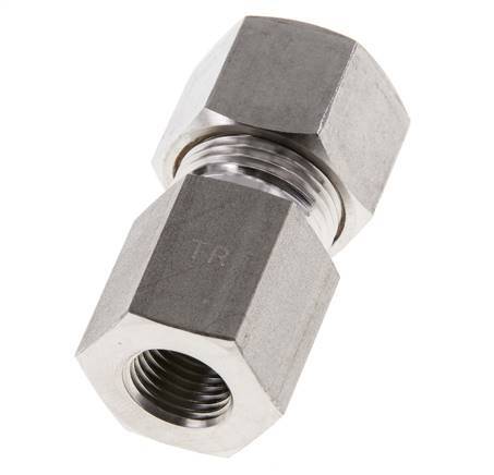 G 1/4'' x 12S Stainless steel Straight Compression Fitting 630 Bar DIN 2353