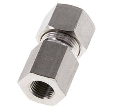 G 1/4'' x 12S Stainless steel Straight Compression Fitting 630 Bar DIN 2353