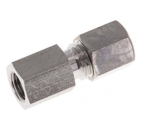 G 1/8'' x 6L Stainless steel Straight Compression Fitting 315 Bar DIN 2353