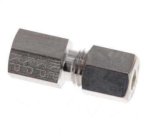 G 1/8'' x 6L Stainless steel Straight Compression Fitting 315 Bar DIN 2353