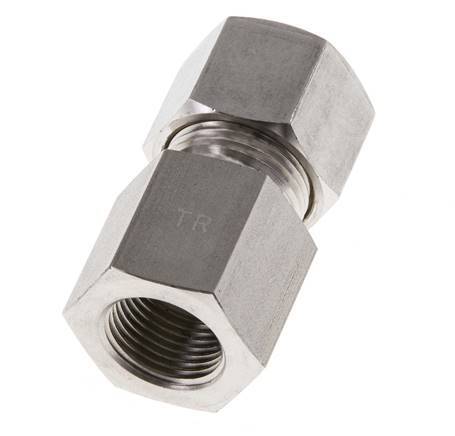 G 3/8'' x 12S Stainless steel Straight Compression Fitting 630 Bar DIN 2353