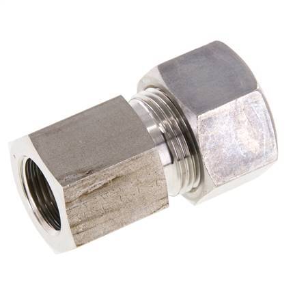 G 3/8'' x 15L Stainless steel Straight Compression Fitting 315 Bar DIN 2353