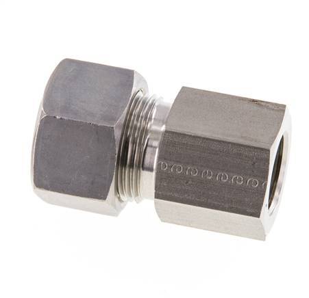 G 3/8'' x 15L Stainless steel Straight Compression Fitting 315 Bar DIN 2353