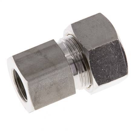 G 3/8'' x 18L Stainless steel Straight Compression Fitting 315 Bar DIN 2353