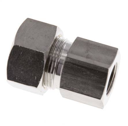 G 3/8'' x 18L Stainless steel Straight Compression Fitting 315 Bar DIN 2353