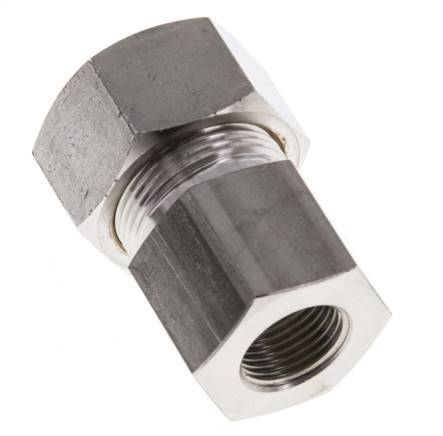 G 3/8'' x 18L Stainless steel Straight Compression Fitting 315 Bar DIN 2353