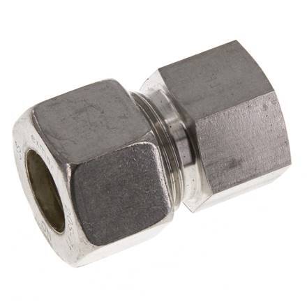 G 3/8'' x 20S Stainless steel Straight Compression Fitting 400 Bar DIN 2353
