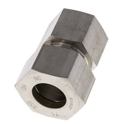G 1'' x 25S Stainless steel Straight Compression Fitting 400 Bar DIN 2353