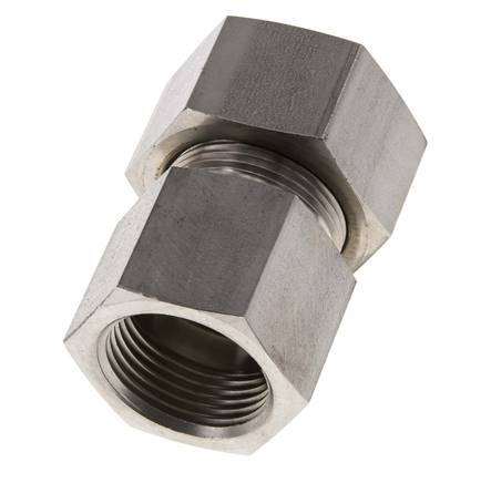 G 1'' x 25S Stainless steel Straight Compression Fitting 400 Bar DIN 2353