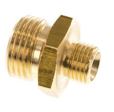 G 1/2'' x G 1/4'' Brass Double Nipple 16 Bar [2 Pieces]