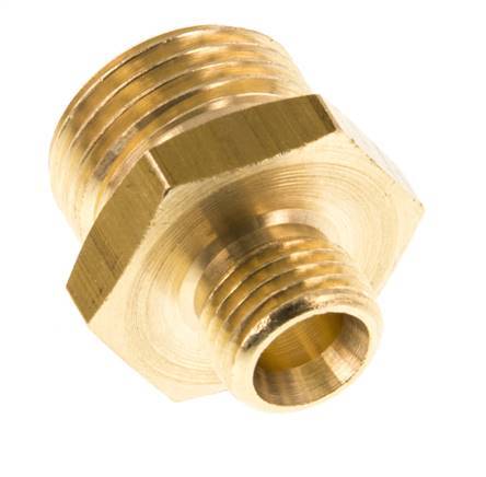 G 1/2'' x G 1/4'' Brass Double Nipple 16 Bar [2 Pieces]
