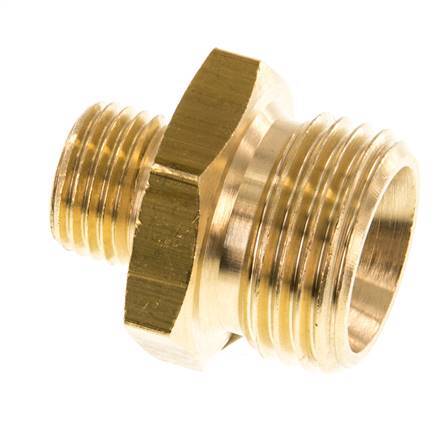G 1/2'' x G 1/4'' Brass Double Nipple 16 Bar [2 Pieces]