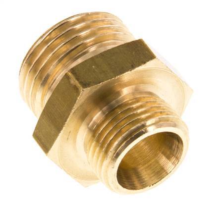 G 1/2'' x G 3/8'' Brass Double Nipple 16 Bar [2 Pieces]
