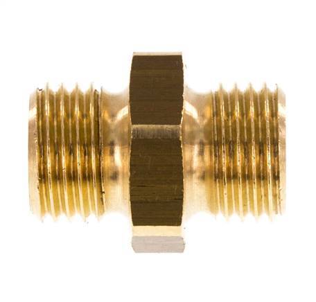 G 1/4'' Brass Double Nipple 16 Bar [5 Pieces]