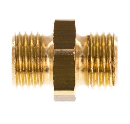 G 1/4'' Brass Double Nipple 16 Bar [5 Pieces]