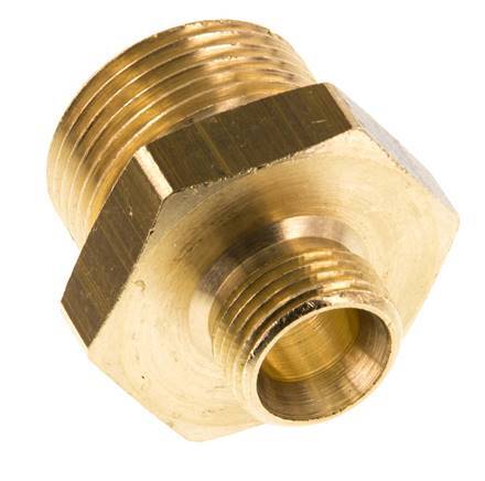 G 3/4'' x G 3/8'' Brass Double Nipple 16 Bar