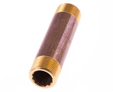 G 3/4'' Brass Double Pipe Nipple 16 Bar DIN 2982 - 100mm