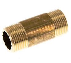 G 3/4'' Brass Double Pipe Nipple 16 Bar DIN 2982 - 60mm