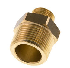 R 3/4'' x R 3/8'' Brass Double Nipple 16 Bar