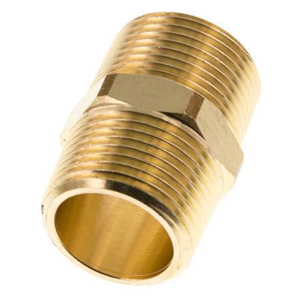R 3/4'' Brass Double Nipple 16 Bar