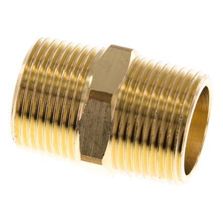 R 3/4'' Brass Double Nipple 16 Bar