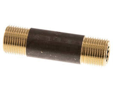 G 3/8'' Brass Double Pipe Nipple 16 Bar DIN 2982 - 60mm