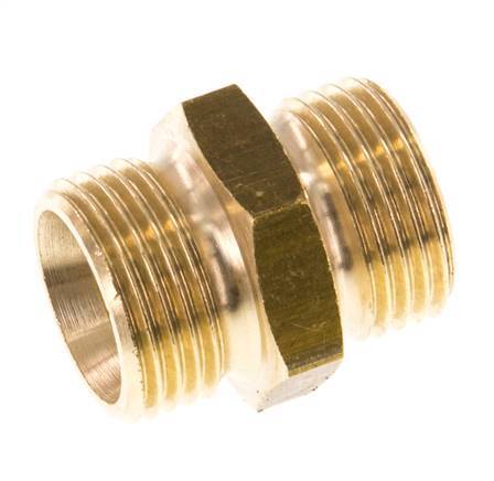 G 3/8'' Brass Double Nipple 16 Bar [5 Pieces]