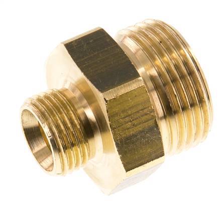 G 1'' x G 1/2'' Brass Double Nipple 16 Bar