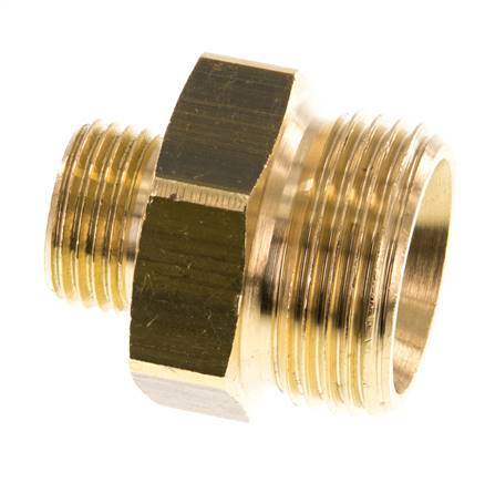 G 1'' x G 1/2'' Brass Double Nipple 16 Bar