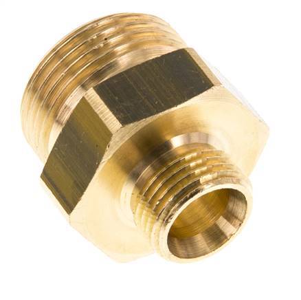 G 1'' x G 1/2'' Brass Double Nipple 16 Bar