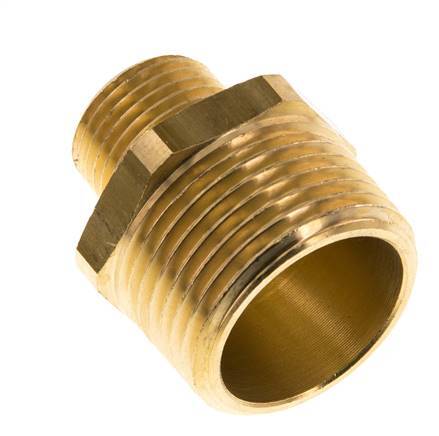 R 1'' x R 1/2'' Brass Double Nipple 16 Bar