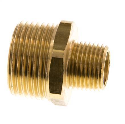R 1'' x R 1/2'' Brass Double Nipple 16 Bar