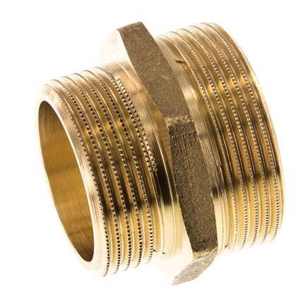 G 1 1/2'' x G 1 1/4'' Brass Double Nipple 16 Bar