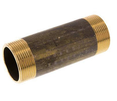 G 1 1/2'' Brass Double Pipe Nipple 16 Bar DIN 2982 - 120mm