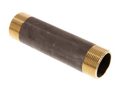 G 1 1/4'' Brass Double Pipe Nipple 16 Bar DIN 2982 - 150mm