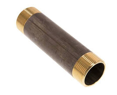 G 1 1/4'' Brass Double Pipe Nipple 16 Bar DIN 2982 - 150mm