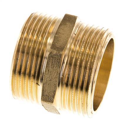 G 1 1/4'' Brass Double Nipple 16 Bar