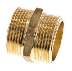 G 1 1/4'' Brass Double Nipple 16 Bar